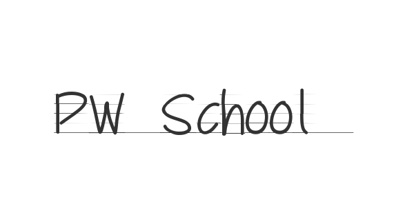 PW School Script font thumb